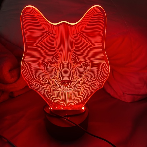 Wolf lamp with many different settings! New! - Picture 3 of 9